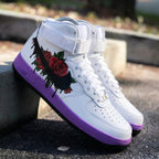 Rose Pattern Purple Custom Air Force 1