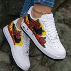 Rose Pattern Yellow Red Custom Air Force 1