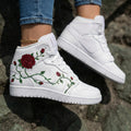 Rose Red Green Custom Air Jordan 1