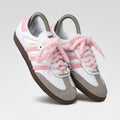 Candy Pink White Custom Adidas Samba
