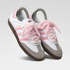 Candy Pink White Custom Adidas Samba