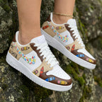 School Supplies Pattern Brown Beige Custom Air Force 1