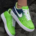 Seahawks Splatter Neon Green Navy Custom Air Force 1