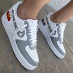 Sesame Street Character Arrows White Gray Custom Air Force 1