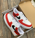 Simple Design Red Black Custom Air Force 1