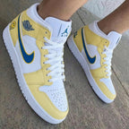 Smiley Emoji UDEL Yellow Blue Custom Air Jordan 1