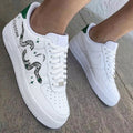 Snake Stars White Green Custom Air Force 1