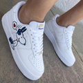 Snoopy Hearts Headphones Blue Red Custom Air Force 1