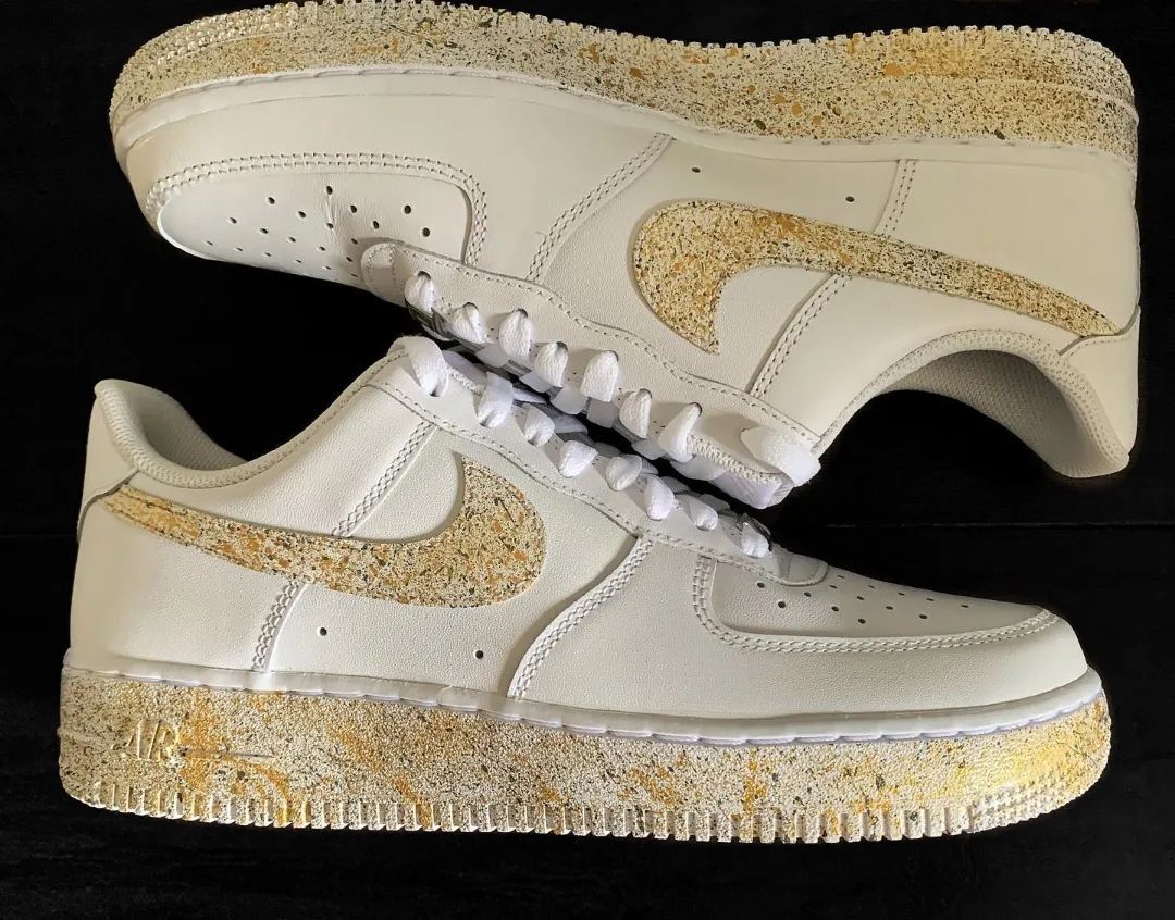 Speckled Gold Custom Air Force 1