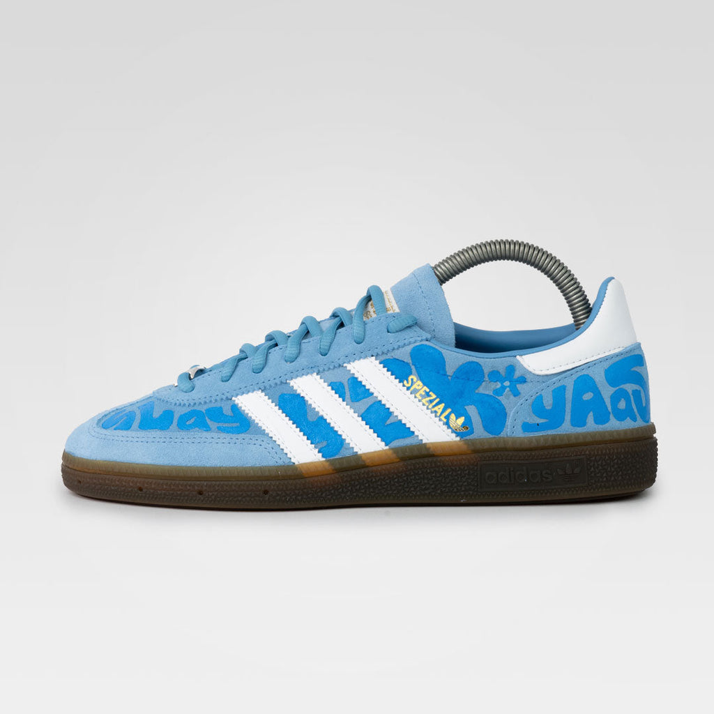 Spezial Graffiti Text Blue Custom Adidas Samba