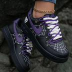 Spider Web Skull Spider Black Purple Custom Air Force 1