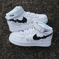 Splash Pattern Black Custom Air Force 1