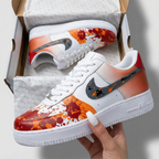 Splash Pattern Orange Red Custom Air Force 1