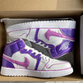 Splash Pattern Purple Pink Custom Air Jordan 1