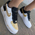 Splatter Black Gold Custom Air Force 1