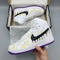Splatter Black Yellow Purple Custom Air Force 1