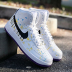 Splatter Black Yellow Purple Custom Air Force 1