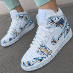 Splatter Blue Gold Custom Air Jordan 1