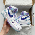Splatter Design Baby Blue Purple Custom Air Force 1