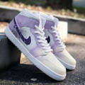 Splatter Design Baby Purple Custom Air Jordan 1