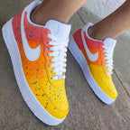 Splatter Gradient Pink Orange Yellow Custom Air Force 1
