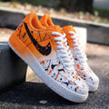 Splatter Orange Black Custom Air Force 1