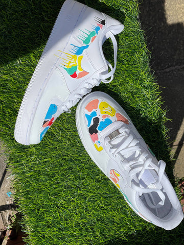 Splatter Paint Multicolor Custom Air Force 1