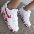 Splatter Paint Pink Black Custom Air Force 1