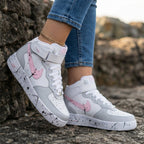 Splatter Pattern Baby Pink Grey Custom Air Force 1