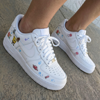 SpongeBob Cartoon Baby Pink Blue Custom Air Force 1