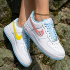 Spongebob Patrick Yellow Pink Baby Blue Custom Air Force 1