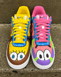 SpongeBob SquarePants Yellow Pink Custom Air Force 1