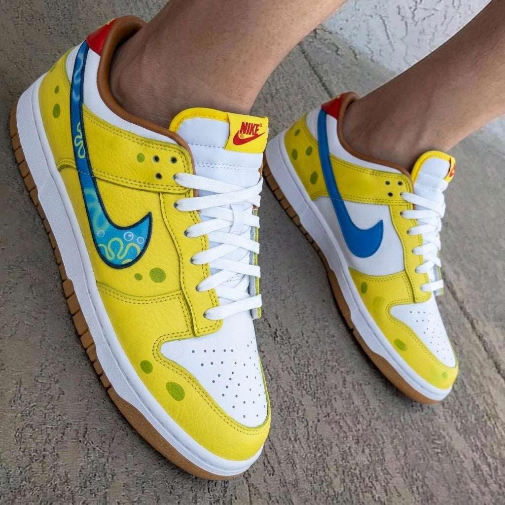 SpongeBob Themed Yellow Green Blue Custom Dunk