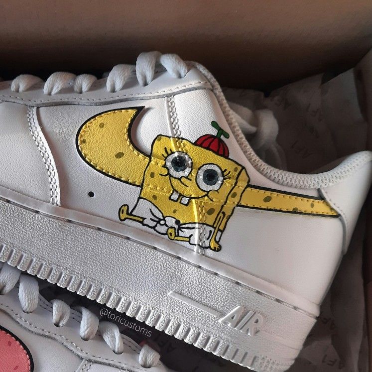 SpongeBob Yellow Custom Air Force 1