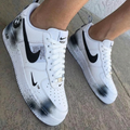Spray Paint Black Custom Air Force 1