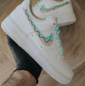 Sprinkle Pattern Teal Tan Custom Air Force 1