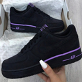 Star Pattern Black Purple Custom Air Force 1