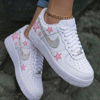 Star Rhinestone Pink Custom Air Force 1