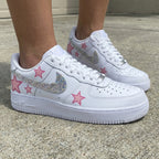 Star Rhinestone Pink Custom Air Force 1