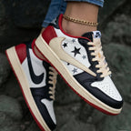 Stars Pattern Black Red Travis Scott Custom Air Jordan 1