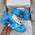 Stitch Themed Baby Blue Custom Air Force 1