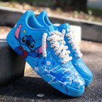 Stitch Themed Baby Blue Custom Air Force 1