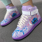 Stitch Themed Lavender Custom Air Force 1