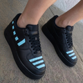 Striped Black Baby Blue Custom Air Force 1