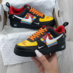 Striped Pattern Yellow Black Custom Air Force 1