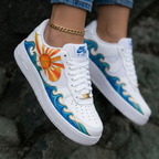 Sun Waves Orange Blue Custom Air Force 1