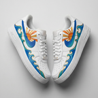 Sun Waves Orange Blue Custom Air Force 1