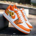 Sunflower Butterflies Orange Custom Air Force 1