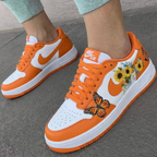Sunflower Butterflies Orange Custom Air Force 1