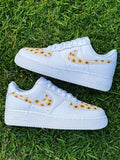 Sunflower Pattern White Custom Air Force 1